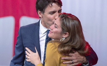 Justin Trudeau e la moglie Sophie