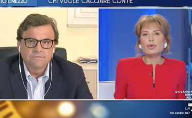 Carlo Calenda e Lilli Gruber