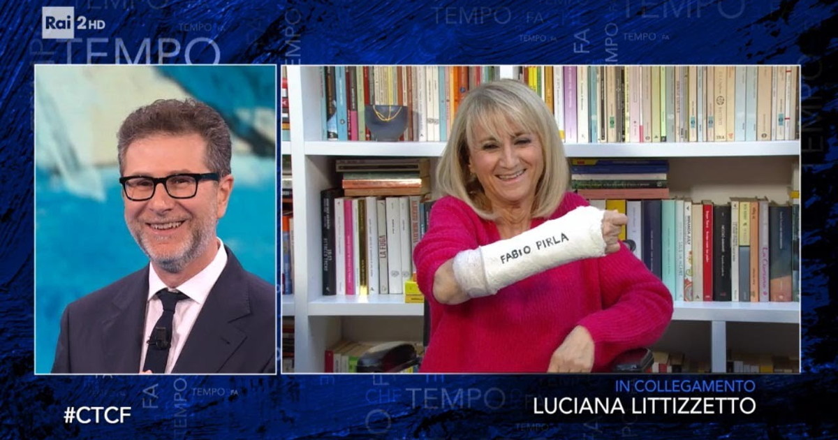 Fabio Fazio e Luciana Littizzetto a distanza