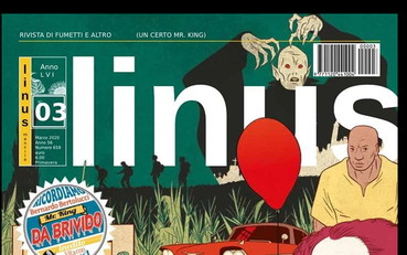 Stephen King nella copertina di Linus