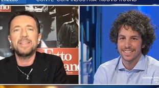 Salvini pugile suonato. Scanzi insulta, Santori ride, la Gruber: Dirò di più...