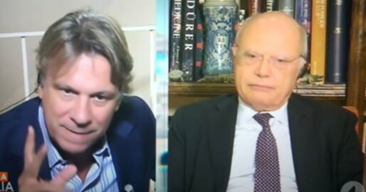 Energumeno. Massimo Galli fuori controllo, rissa-bis con Nicola Porro: Certe madri sono sempre fertili