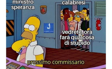 La scelta del Commissario in Calabria vista da Homer Simpson