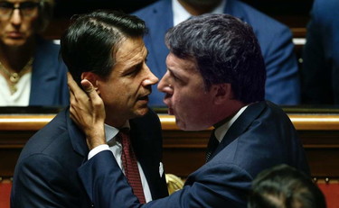 Giuseppe Conte e Matteo Renzi