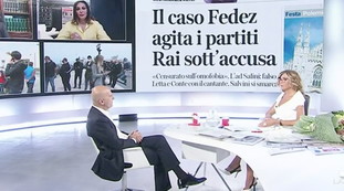 La polemica su Fedez ti ricorda qualcosa?. La Merlino provoca e Minzolini la zittisce: Circolo perverso. Si mangiano tutti
