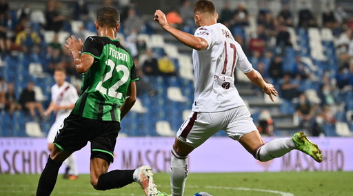 Il Torino di Juric inizia a correre: pali, occasioni e Pjaca-gol nel finale, Sassuolo ko in casa