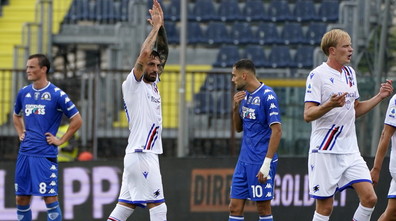 Sampdoria, prima vittoria in campionato: Caputo e l'ex Candreva stendono l'Empoli