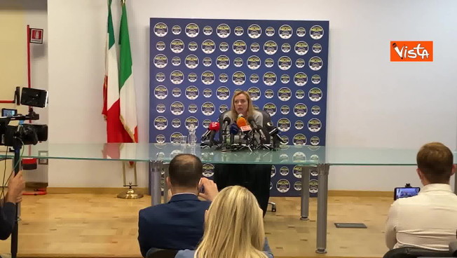 Meloni, stoccata a Salvini e Berlusconi: