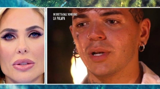 Despertarse por la mañana y tomar drogas. Blind-choc, Ilary Blasi molesto en la Isla de los Famosos