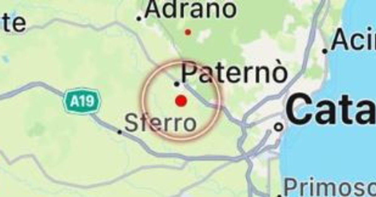 Terremoto in Sicilia, scossa di magnitudo 3.6 a Paternò
