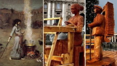 Alchimisti, fattucchiere e magia dei nodi. L'anti presepe 2022 di Bergoglio in Vaticano