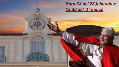 Insonnia? Con l“hora vigesima” romana Benedetto XVI segna la sede impedita