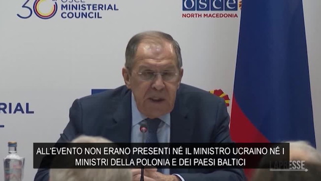 Osce, Lavrov: 'Borrell e Blinken fuggiti da Skopje come codardi'