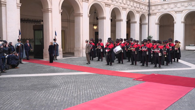 Giorgia Meloni, incontro con Orban a Palazzo Chigi
