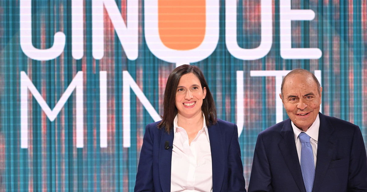 elly schlein 2 volte in un giorno da bruno vespa ma parla di telemeloni