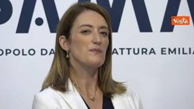 Metsola a Bologna visita il Tecnopolo con premier Meloni e Governatore ...