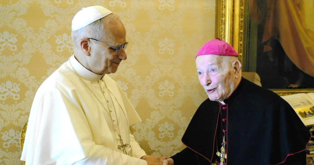 Papa Leone XIV incontra monsignor Bonicelli, decano dei vescovi italiani