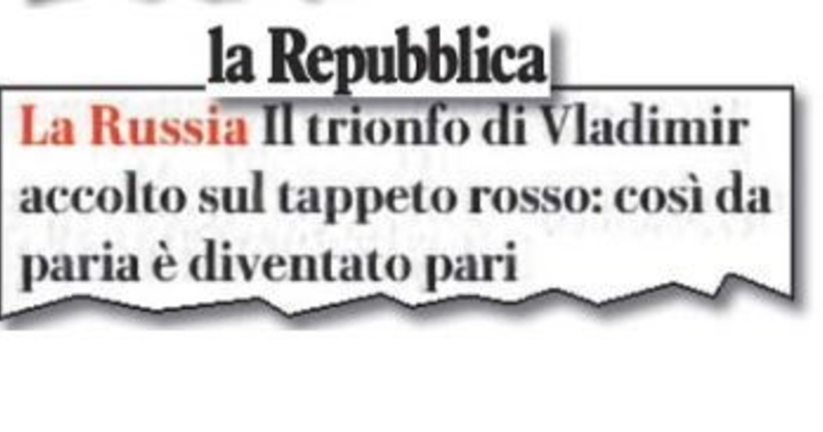 per il giornale unico vladimir da paria 232 diventato pari