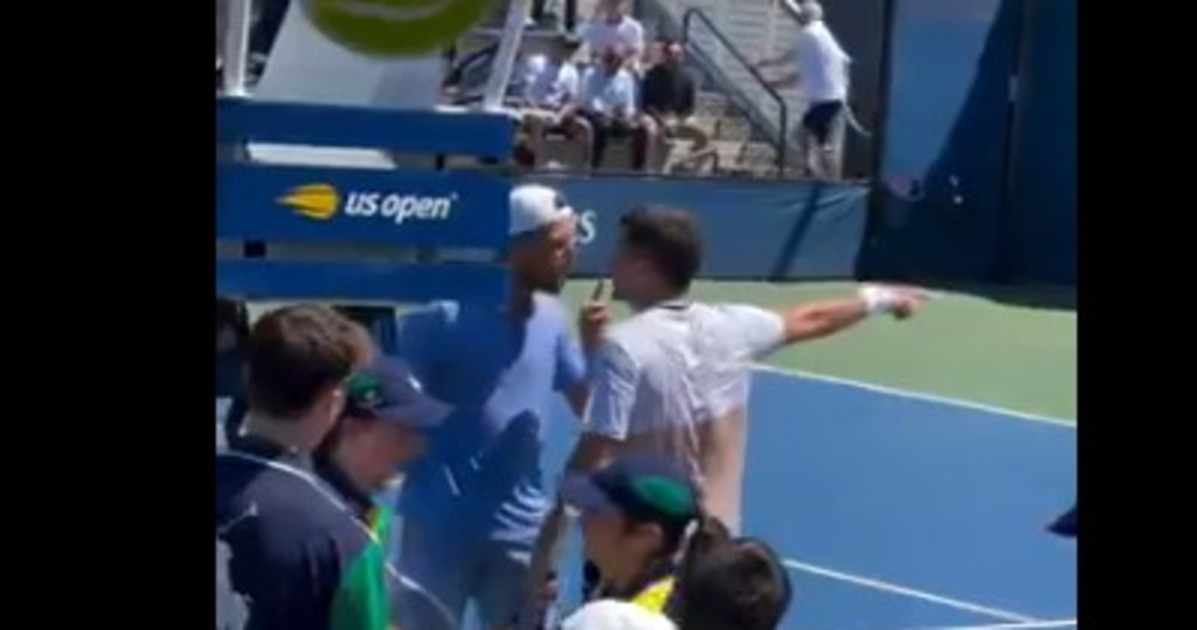 us open rissa in campo tra gomez e grenier insulti e mani alzate