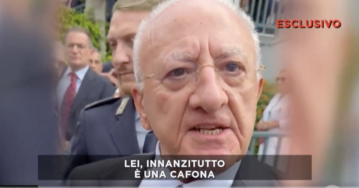 Fuori dal Coro, De Luca fuori controllo, insulti alla cronista