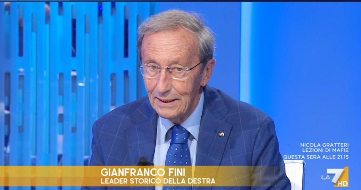 Otto e mezzo, Gianfranco Fini gela lo studio: "Flotilla? Non è stato un attacco"