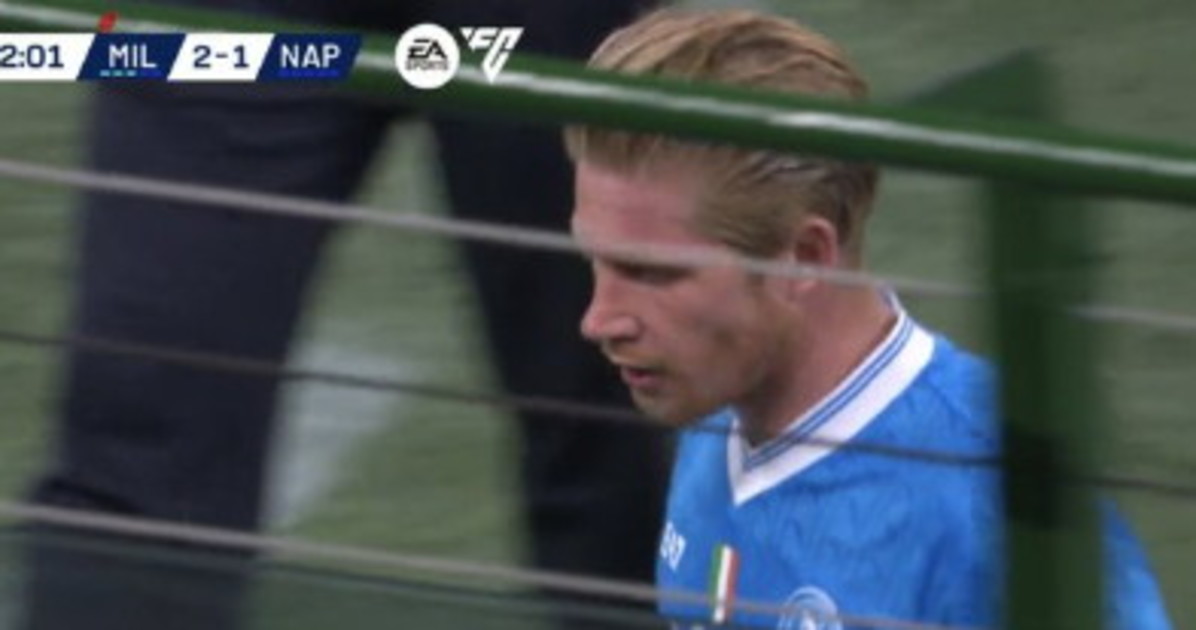 de bruyne sostituito sbrocca conte lo gela la persona sbagliata