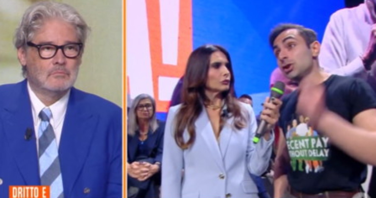 dritto e rovescio colpa della destra l attivista sommerso dalle risate