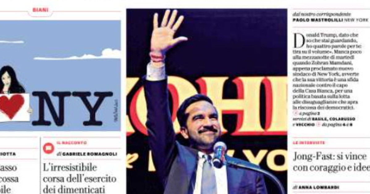 mamdani la delirante prima pagina di repubblica come il 25 aprile da Liberoquotidiano.it mamdani la delirante prima pagina di repubblica come il 25 aprile