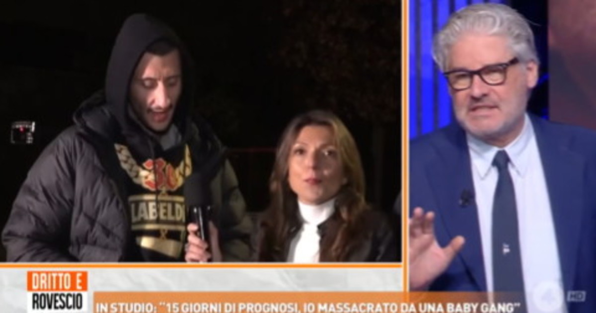 Dritto e Rovescio, Del Debbio sbrocca e spiana il maranza: "C Dritto e Rovescio, Del Debbio sbrocca e spiana il maranza: "C