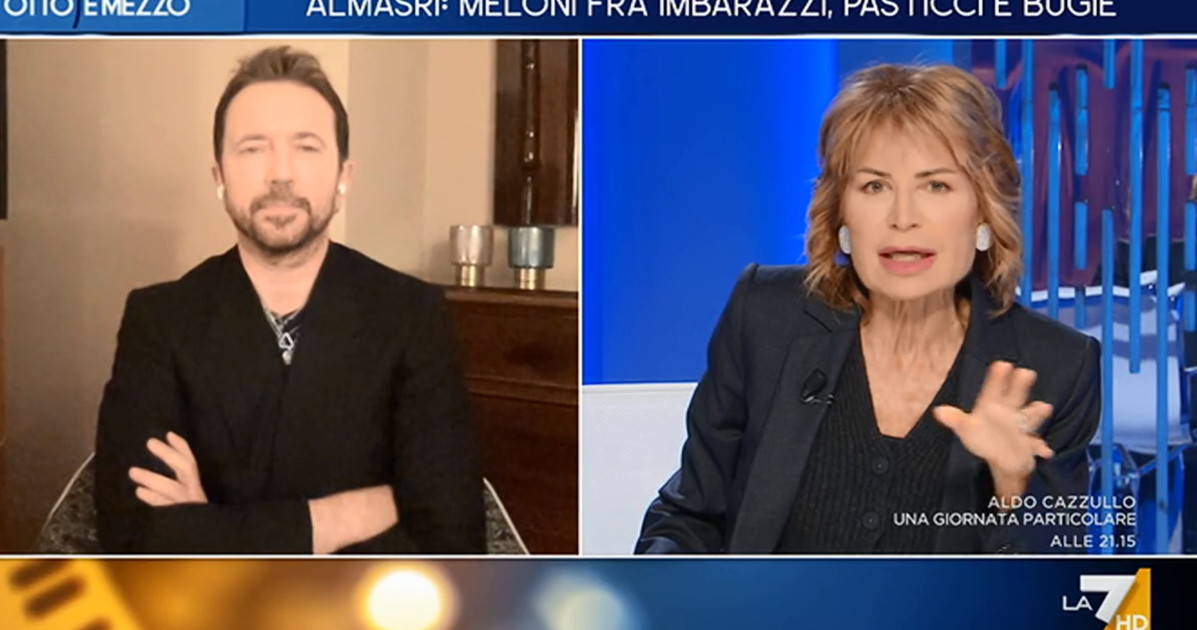 Scanzi e Cacciari, dalla Gruber due facce della sinistra italiana Scanzi e Cacciari, dalla Gruber due facce della sinistra italiana