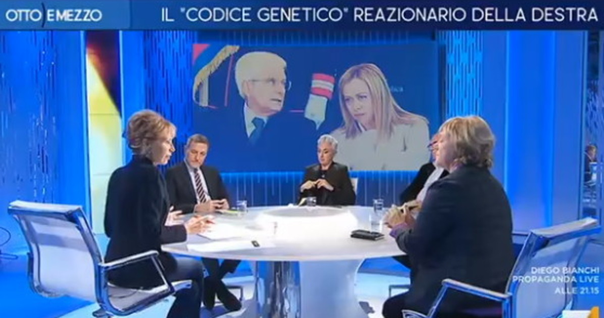 Otto e mezzo, Lilli Gruber rimprovera Massimo Giannini: gelo in studio