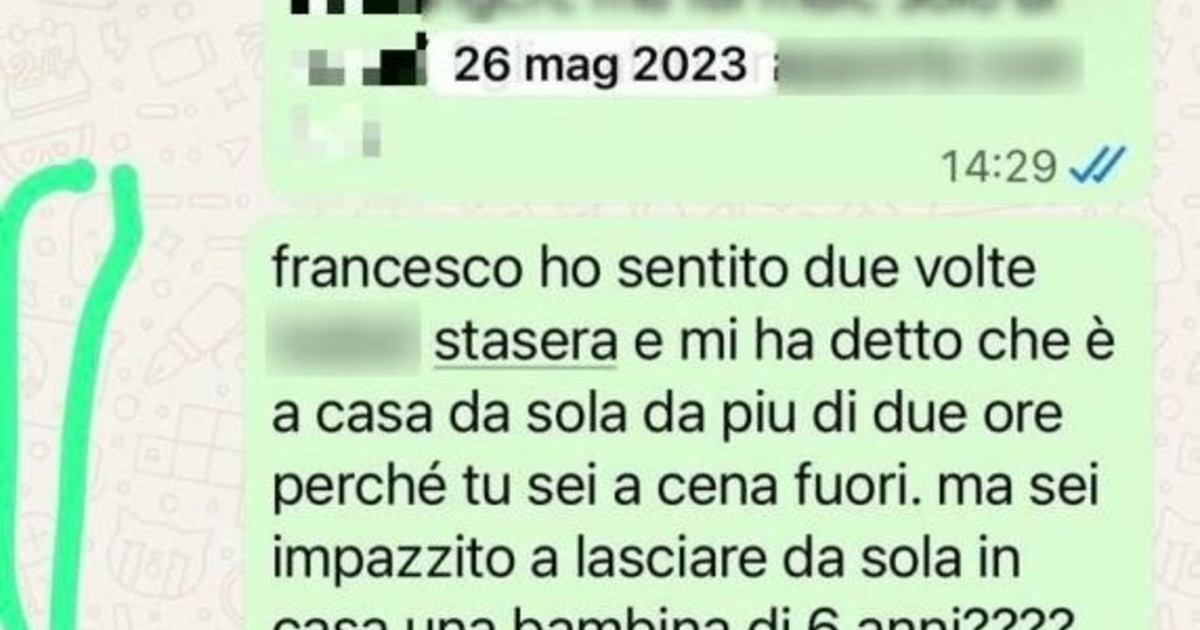 Ilary Blasi, il clamoroso sms a Totti sulla figlia: "Se pazzo a lasciarla sola?"