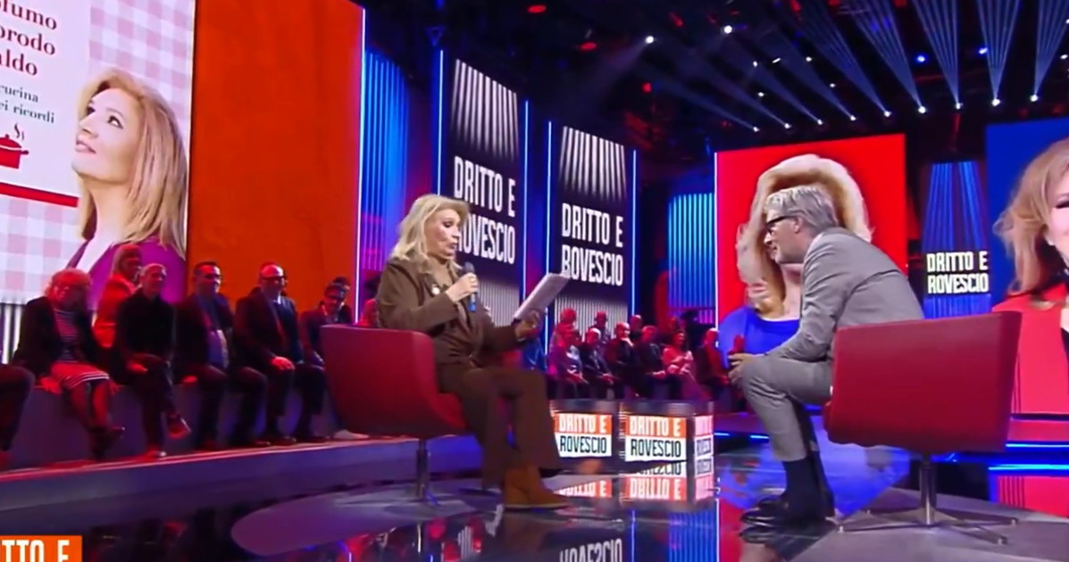 Dritto e Rovescio, Iva Zanicchi gela Del Debbio: "Il più sexy di Mediaset"