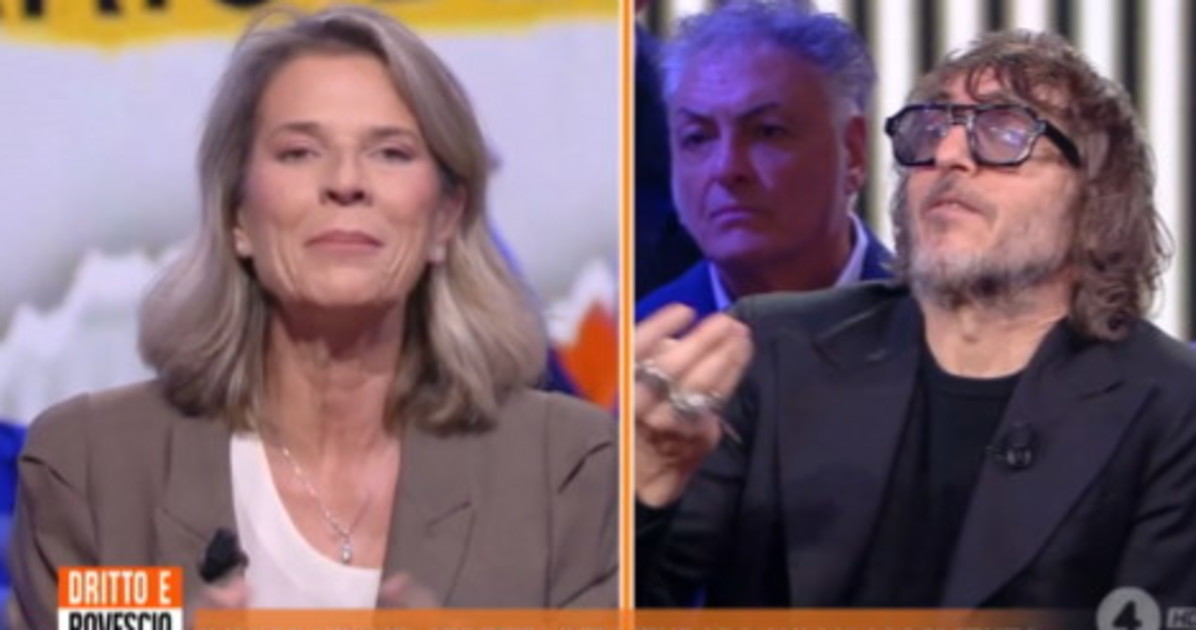 cruciani zittisce fusani  ti sei convertita scatta la rissa