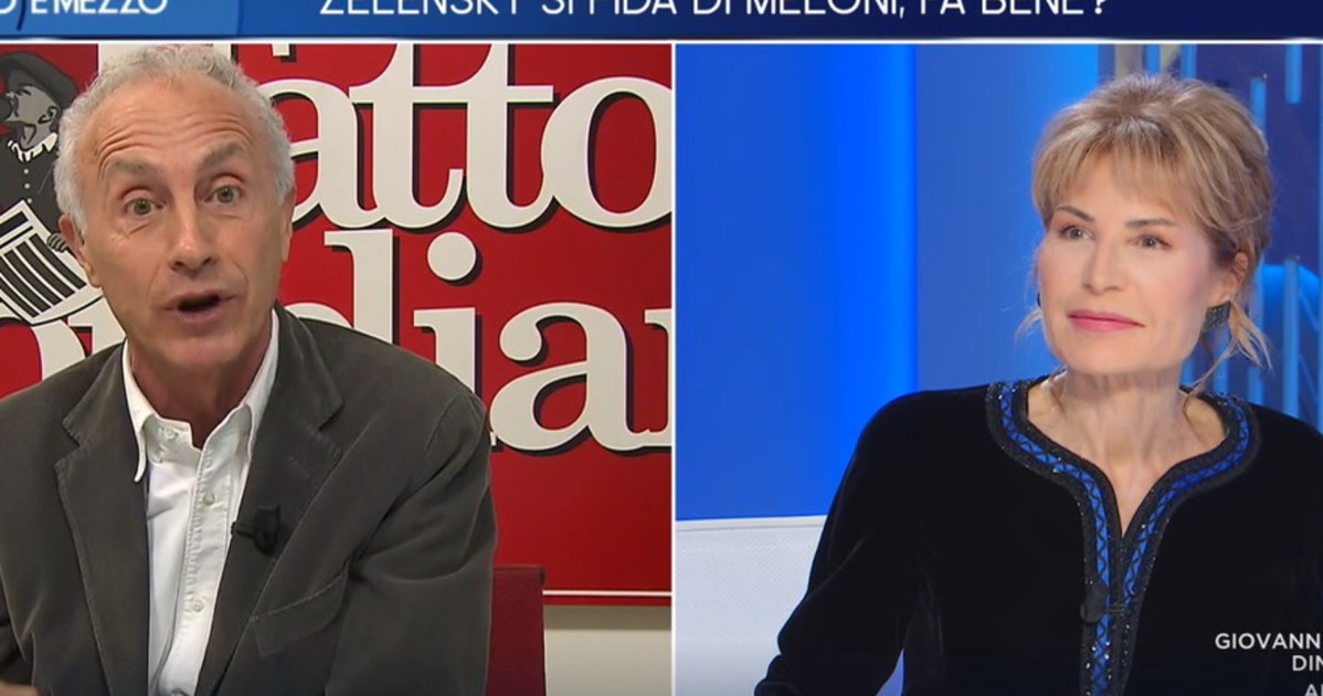 Otto e mezzo, Lilli Gruber gela Travaglio: "Cosa sono le tue verità" Otto e mezzo, Lilli Gruber gela Travaglio: "Cosa sono le tue verità"