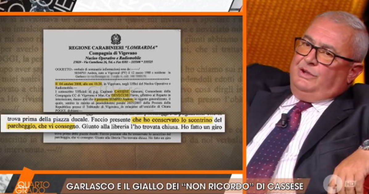 garlasco gennaro cassese vuota il sacco dove abbiamo interrogato sempio da Liberoquotidiano.it garlasco gennaro cassese vuota il sacco dove abbiamo interrogato sempio
