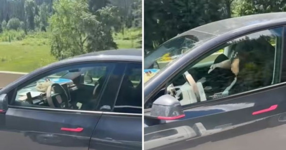 la mamma dorme e l auto va a 100km h con le bimbe dietro la foto choc fa il giro del mondo da Liberoquotidiano.it la mamma dorme e l auto va a 100km h con le bimbe dietro la foto choc fa il giro del mondo