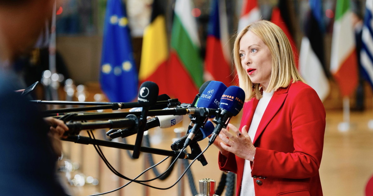 giorgia meloni in europa meno male che la frase rubata che fa impazzire la sinistra da Liberoquotidiano.it giorgia meloni in europa meno male che la frase rubata che fa impazzire la sinistra