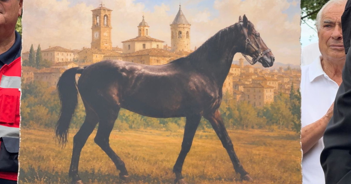 un quadro raffigurante varenne al driver giampaolo minnucci per ricordare la leggenda del trotto mondiale da Liberoquotidiano.it un quadro raffigurante varenne al driver giampaolo minnucci per ricordare la leggenda del trotto mondiale